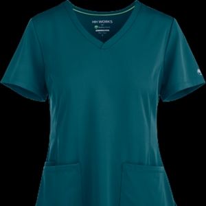 Carribean Blue scrub top M